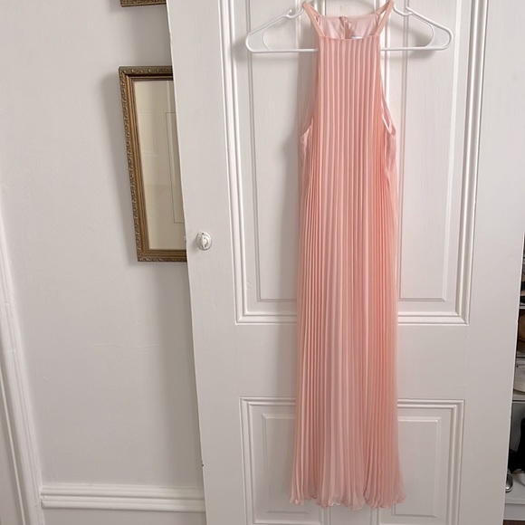 Likely Light Pink Accordion Pleat Midi Dress - Picture 7 of 11